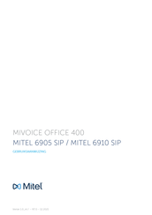 Mitel 6910 SIP Gebruiksaanwijzing