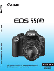 Canon EOS 550D Instructiehandleiding