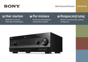 Sony Multi Channel STR-DN1030 Beknopte Installatiegids