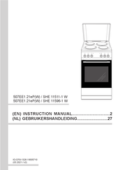 Amica SHE 11511-1 W Gebruikershandleiding