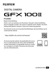 FujiFilm GFX 100II Handleiding