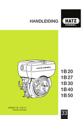 Hatz Diesel 1B50 Handleiding