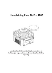 Pure Air Pro 1200 Handleiding