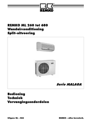 REMKO MALAGA Series Bedieningshandleiding