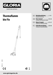 Gloria Thermoflamm bio Fix Gebruiksaanwijzing