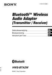 Sony HWS-BTA2W Gebruiksaanwijzing