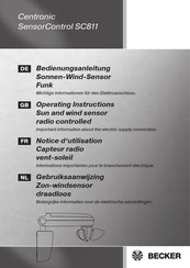 Becker Centronic SensorControl SC811 Gebruiksaanwijzing