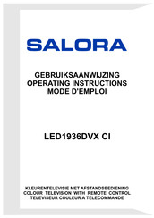 Salora LED1936DVX CI Gebruiksaanwijzing