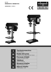 Scheppach dp 13 Originele Handleiding