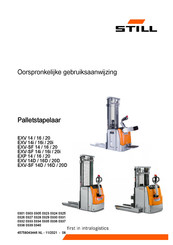 Still EXV-SF 14 Oorspronkelijke Gebruiksaanwijzing