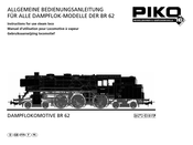 PIKO BR 62 Gebruiksaanwijzing