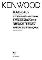 Kenwood KAC-6402 Gebruiksaanwijzing