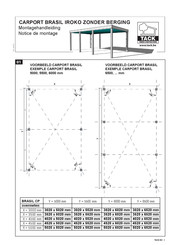 TACK BRASIL IROKO 5000 Montagehandleiding