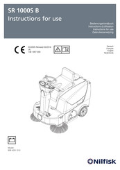 Nilfisk SR 1000S B Gebruiksaanwijzing
