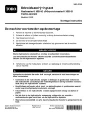 Toro Groundsmaster 3505-D Montage-Instructies