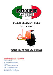 BOXER AGRI D03 Gebruikershandleiding