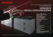 Sharp MX-7500N Verkorte Installatiehandleiding