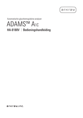 Arkray Adams A1c HA-8180V Bedieningshandleiding