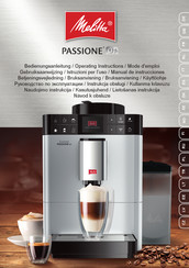 Melitta Passione OT Gebruiksaanwijzing