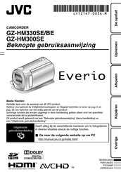 JVC Everio GZ-HM300SE Beknopte Gebruiksaanwijzing