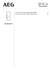 AEG NSC8M181DS Gebruiksaanwijzing