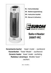 EUROM Safe-t-Heater 2000T-RC Instructieboekje