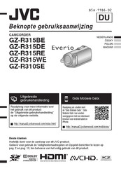 JVC Everio R GZ-RX621BE Beknopte Gebruiksaanwijzing