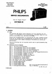 Philips Signal Tracer GM 7628-01 Servicehandleiding