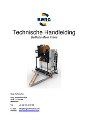 Berg Hortimotive BeMatic Meto Trans Handleiding