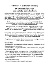 Technaxx TX-SW5HR Gebruiksaanwijzing