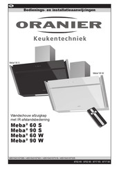 Oranier Meba2 60 S Bedienings- En Installatiehandleiding