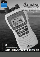 Cobra Marine MR HH600W FLT GPS BT Handleiding