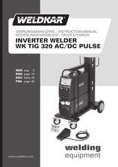 WELDKAR WK TIG 320 AC/DC PULSE Gebruiksaanwijzing