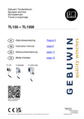 GEBUWIN TL600 Gebruiksaanwijzing