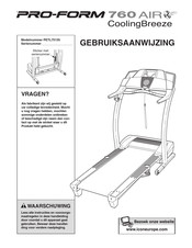 ICON IP Pro-Form 760 AIR CoolingBreeze Gebruiksaanwijzing