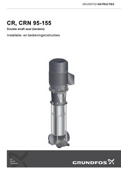 Grundfos CR 155 Installatie- En Bedieningsinstructies
