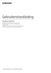 Samsung HW-S80 D Series Gebruikershandleiding