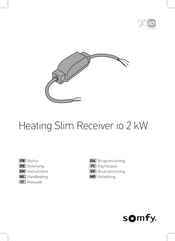 SOMFY Heating Slim Receiver io 2 kW Handleiding