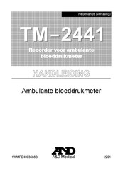 A&D Medical TM-2441 Handleiding