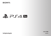 Sony PS4 Pro Gebruikersgids