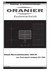 Oranier KXI 1084 Bedienings- En Installatiehandleiding