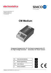 ITW Simco-Ion CM Medium Gebruikershandleiding