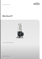 Wilo Rexa FIT Inbouw- En Bedieningsvoorschriften