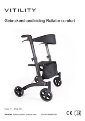 Vitility Rollator Comfort Gebruikershandleiding