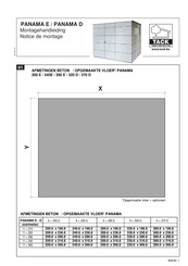 TACK PANAMA E Montagehandleiding
