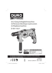 DURO PRO D-SB 1102/1 Originele Handleiding