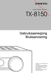 Onkyo TX-8150 Gebruiksaanwijzing