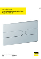 Viega Prevista Visign for Style 23 Gebruiksaanwijzing
