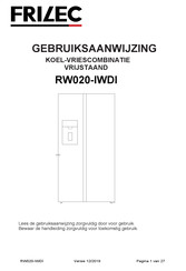 Frilec RW020-IWDI Gebruiksaanwijzing