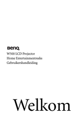 BenQ Home Entertainment W500 Gebruikershandleiding